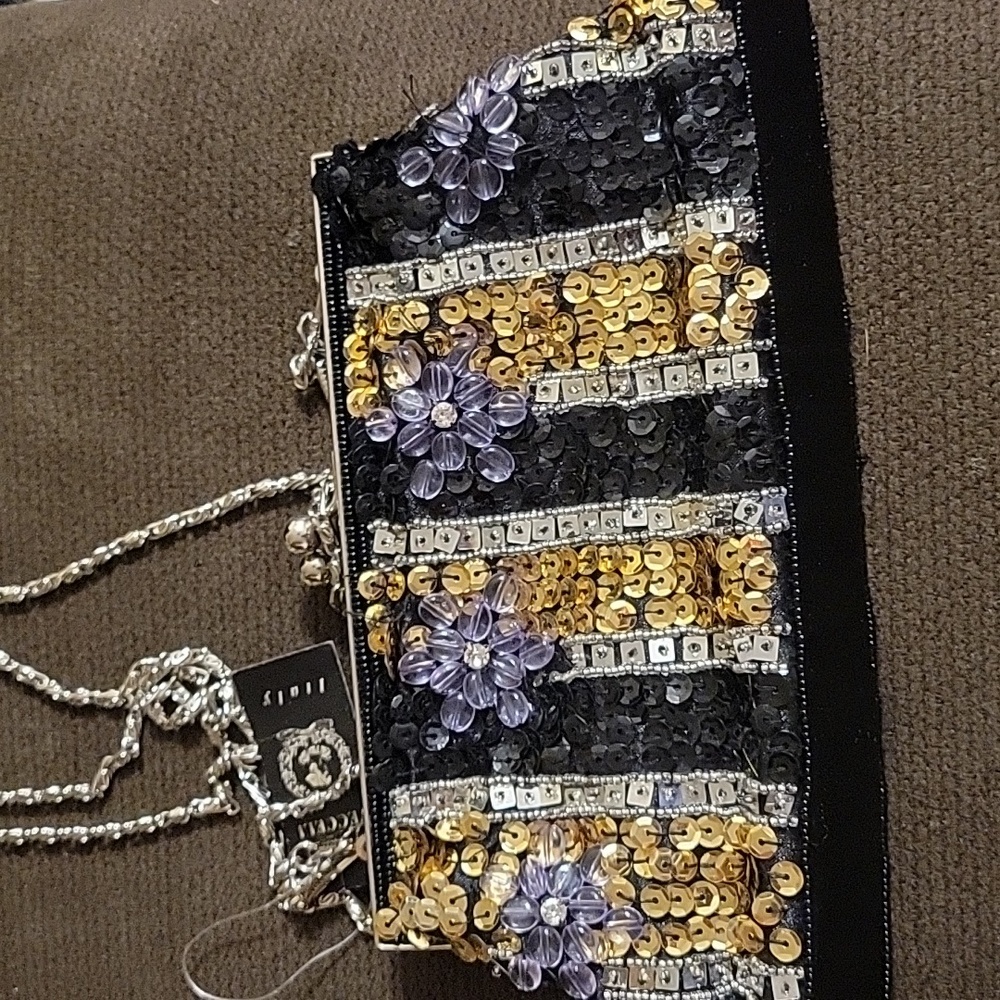 VINTAGE VECELLE ITALY BEADED CLUTCH/BAG